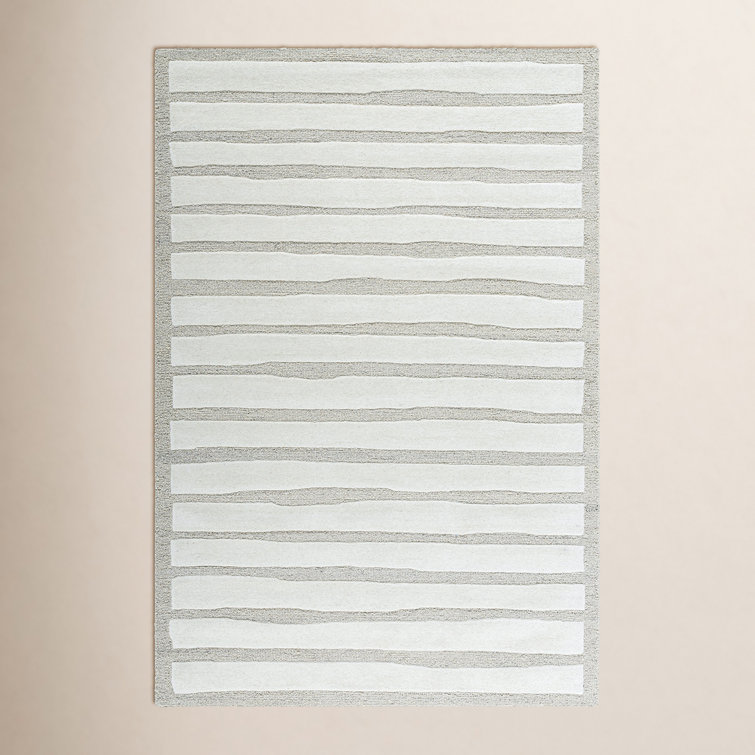 Triton Hand Tufted Wool Gray Rug