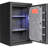 2.02 Cubic Ft Safe With Programmable Alarms And Warning Signals 2 Pin Codes Fire Protection Feature
