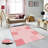Stylish Woven Carpet, 5.6 x 7.5 Feet, 100% Polyester, 0.3 in Pile Height | Antibacterial, Non-Slip PVC Felt Dot Underside, Machine Washable | 3D Digital Printing, Durable & Easy to Maintain - Perfect for Any Room-1327884192