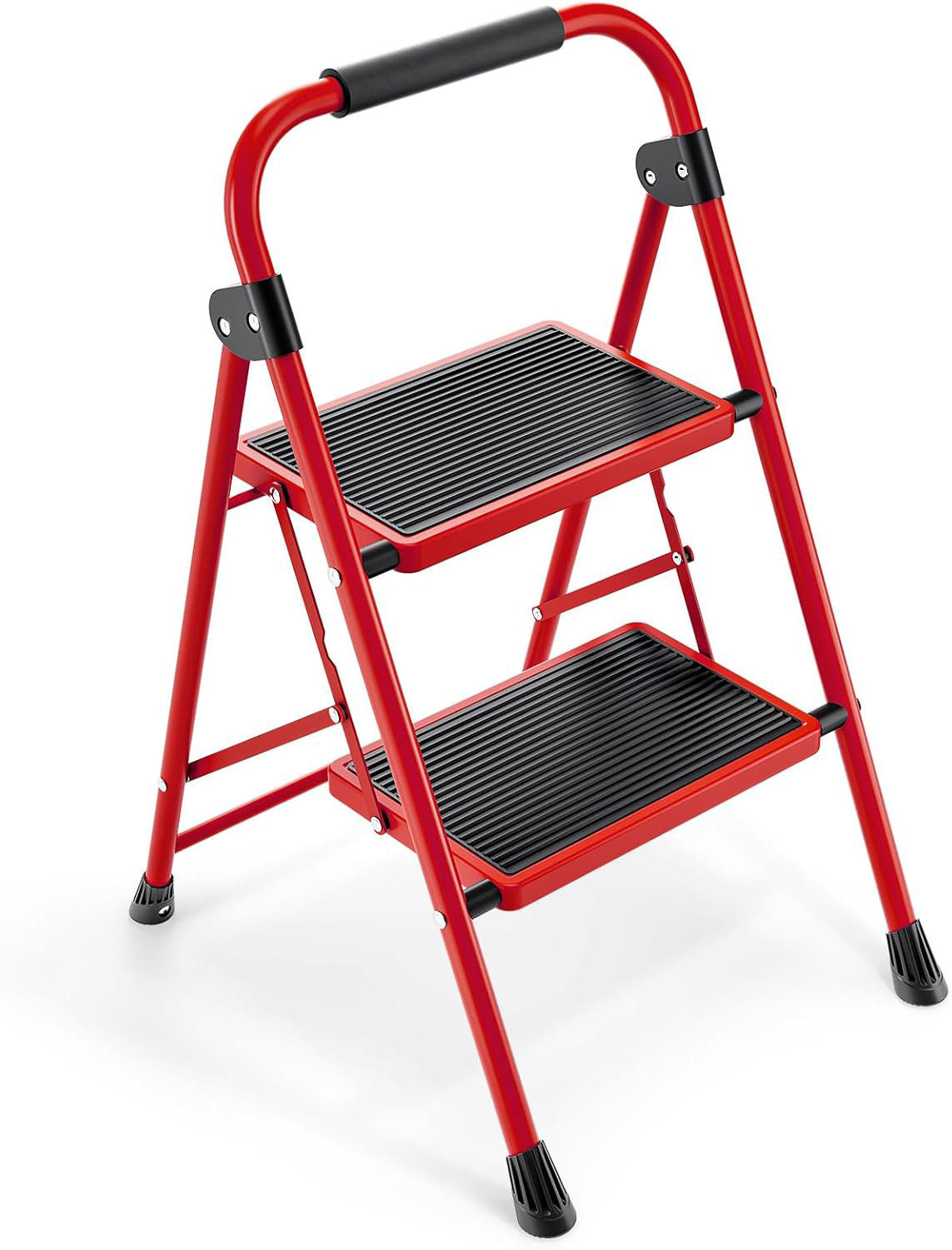 Step Ladderwith Rails TOBSUB 2 Step Ladder Folding Ladder with Handrails - Wayfair Canada