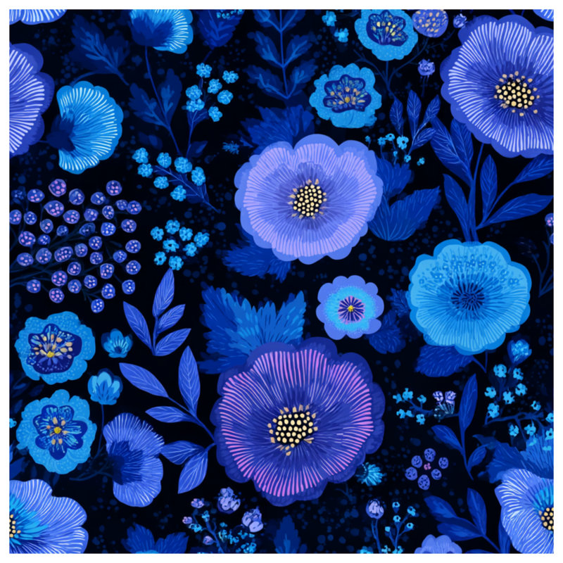 Tapisserie murale florale - Décoration murale nature, H 104 po x 88 avec 4 œillets