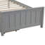 Lit plateforme simple avec deux tiroirs, gris, lit-1854789713