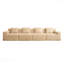 Canapé modulaire sans siège à 4 places - tissu velours côtelé, canapé Cloud, siège très profond, coussins décoratifs-323401621-323401623-323401619