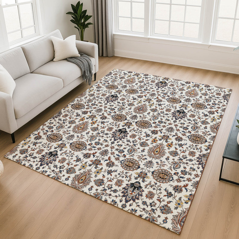 Tapis de qualité supérieure lavable à la machine Mayfield AMF2192 global, Ivoire ivoire, 2 pi 6 po x 3 pi 10 po