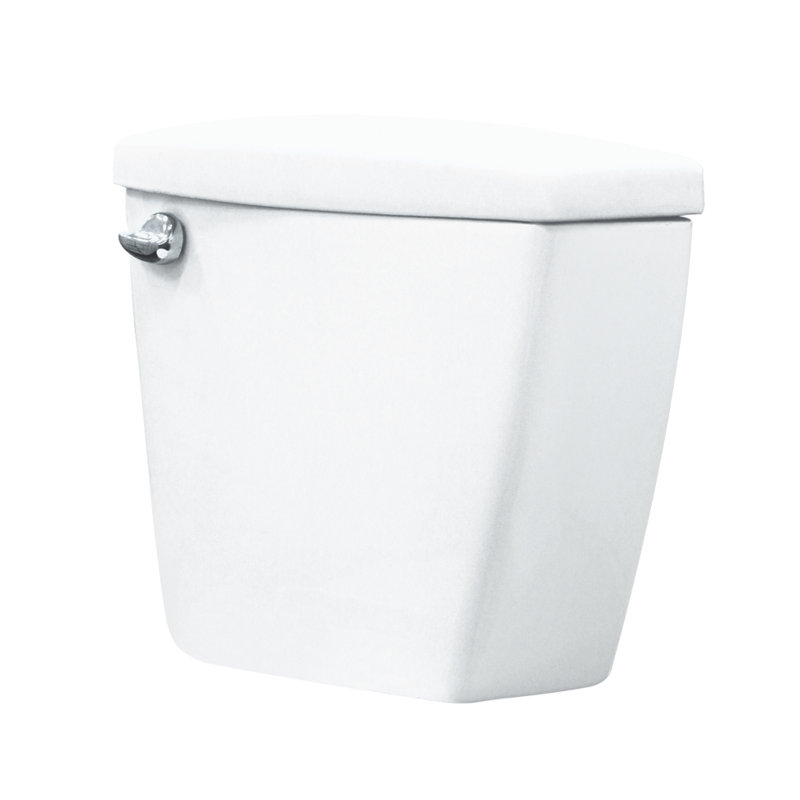 White Ceramic Dual Flush Toilet Tank with 3" Valve