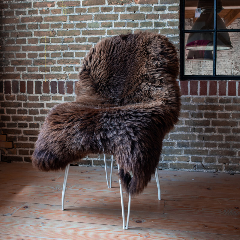 Westview Solid Colour Sheepskin Hand Woven Area Rug, Novelty 60 x 100cm