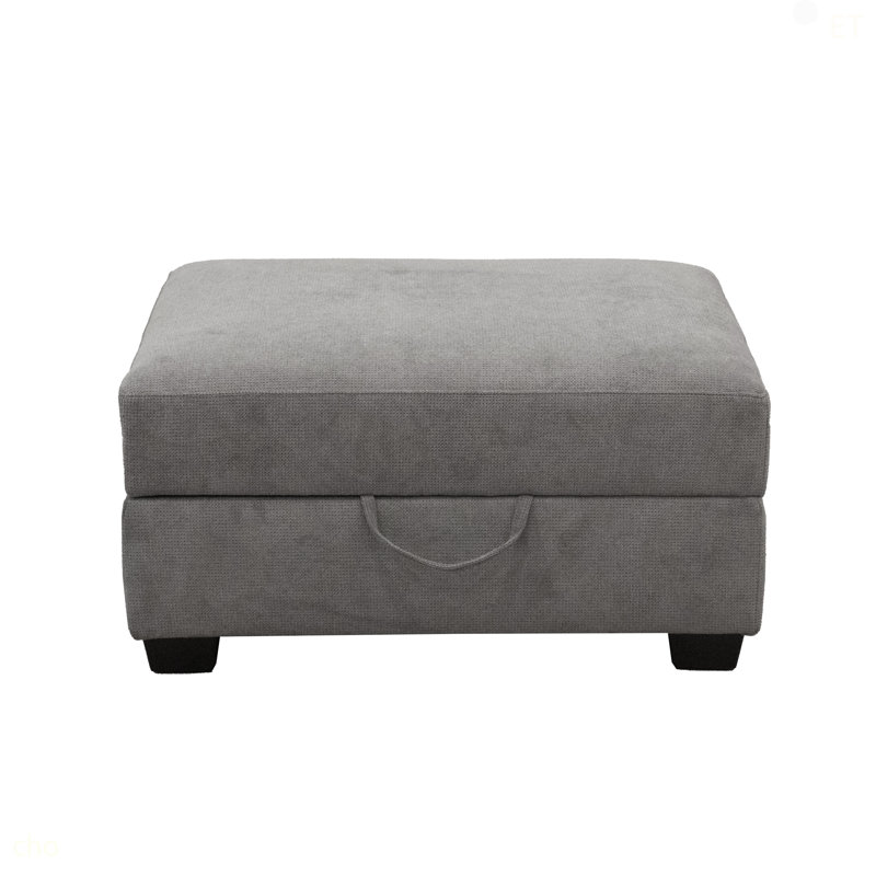 Repose-pieds de rangement gris Scottsdale, Grey