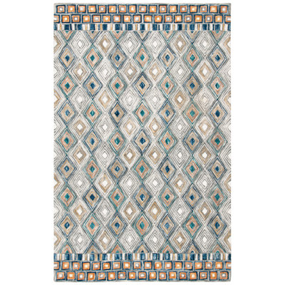 Deyoung Hand Tufted Wool Geometric Rug