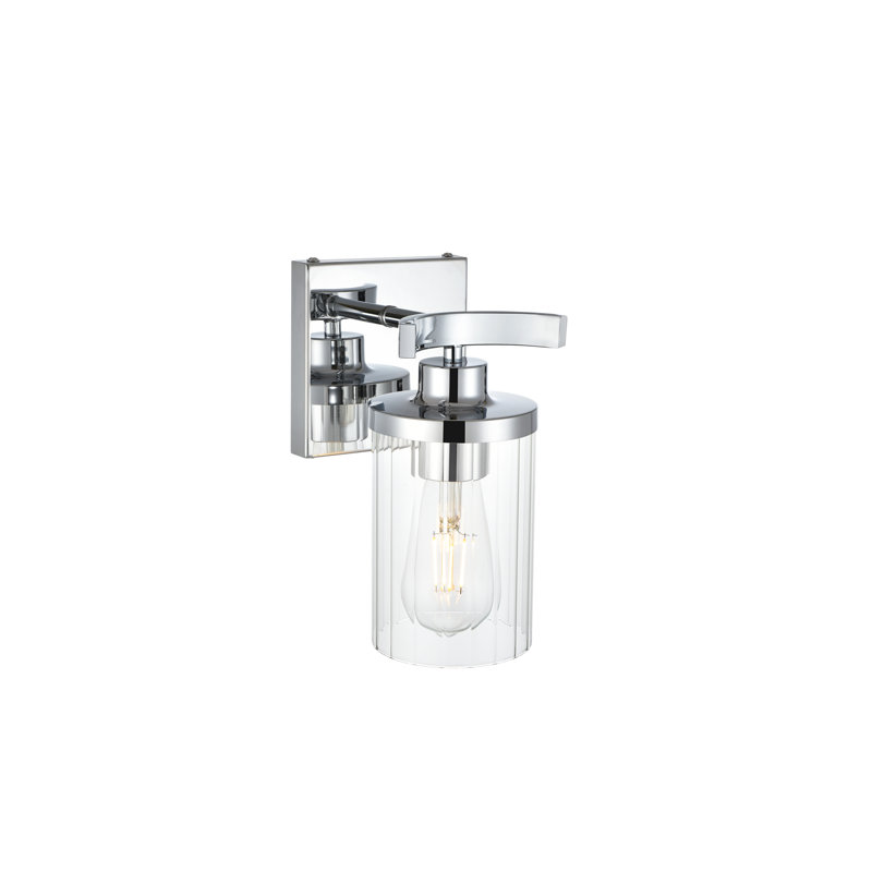 Éclairage pour meuble-lavabo à intensité variable Dariela, Chrome, H 10 po x l 18 po x P 18 po, 3 lumières
