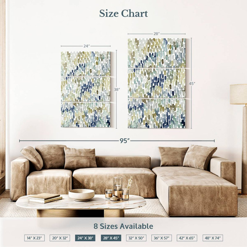 Avery River Wavelets I, 38" H x 24" W