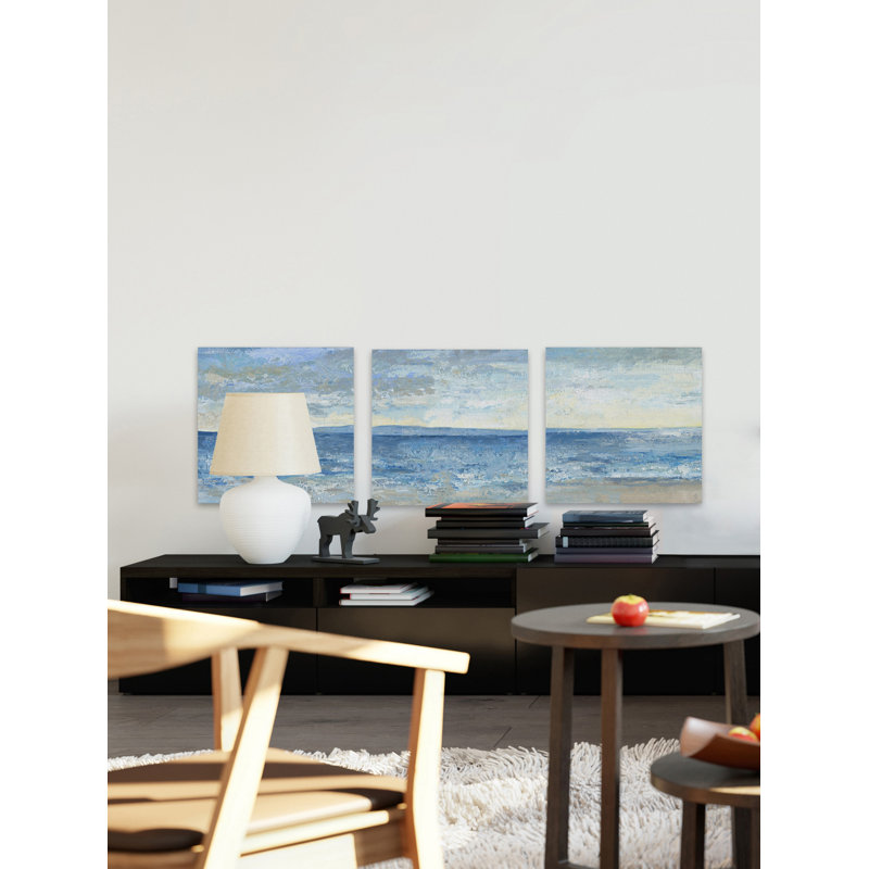 Beach Escape II Triptych, H 12 po x l 12 po