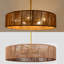 Lustre tambour en rotin 5 lumières Bohemian-488824494