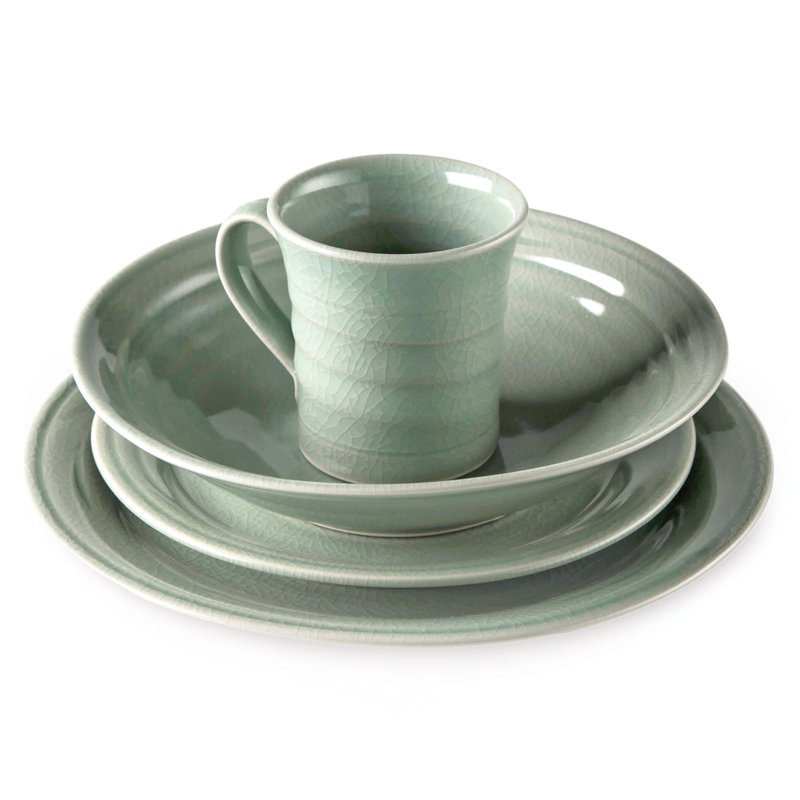 Belmont Pasta Bowl, Crackle Celadon