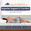 Surmatelas en mousse, housse de matelas amovible, surmatelas en mousse haute densité avec 4 sangles antidérapantes aux coins-2140206511-2080550468