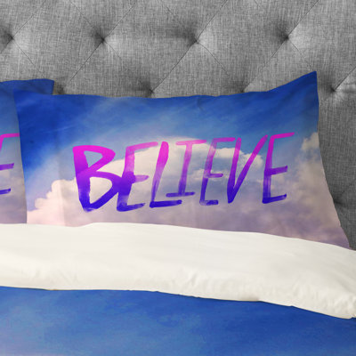Taie d'oreiller Leah Flores Believe x Clouds