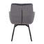 Fauteuil d'appoint pivotant en velours Ames avec pieds en métal Ames-1042390700