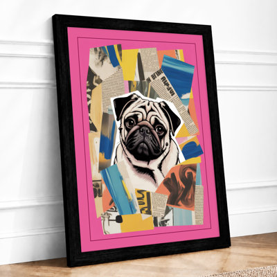 Playful Pug Pop Art Modern - Print