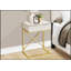 Table d'appoint moderne en marbre beige avec tiroir de rangement pour le salon ou la chambre à coucher, structure en X en métal doré-2083929240-2083929245