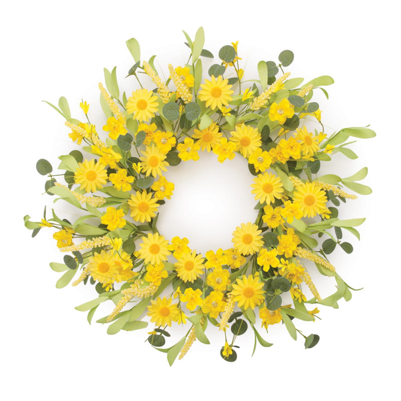 Mini couronne de fleurs sauvages 22 po