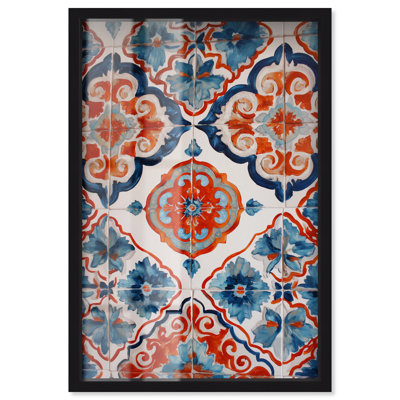 Art mural côtier Valencia Vine Shadowbox par Art Remedy, cadre noir, 37 x 55