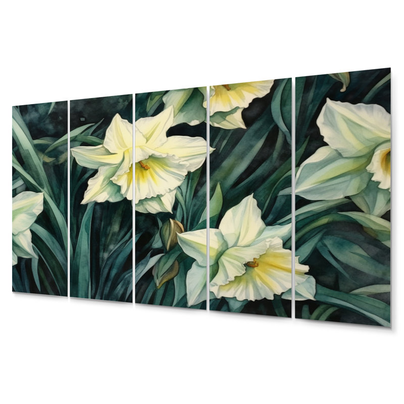 Farmhouse Plants & Flowers Wall Decor on Metal