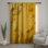 Rideaux de fenêtre en papier jaune, voilages et voilages à motif floral - 1 panneau