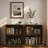 Modern Fluted Sideboard With Adjustable Shelves And Metal Handles-1331650083
