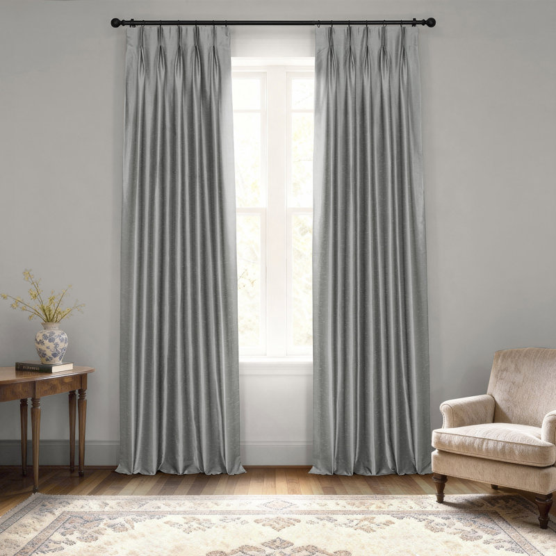 Rideaux occultant et isolant Chali, Gris orage, l 25 po x L 108 po