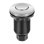 Ensemble d'interrupteur pneumatique pour broyeur à déchets, bouton-poussoir marche/arrêt en acier inoxydable nickel brossé de 6,35 cm (2,5 pouces), interrupteur pneumatique à double sortie pour évier, compatible avec les comptoirs en acier inoxydable.