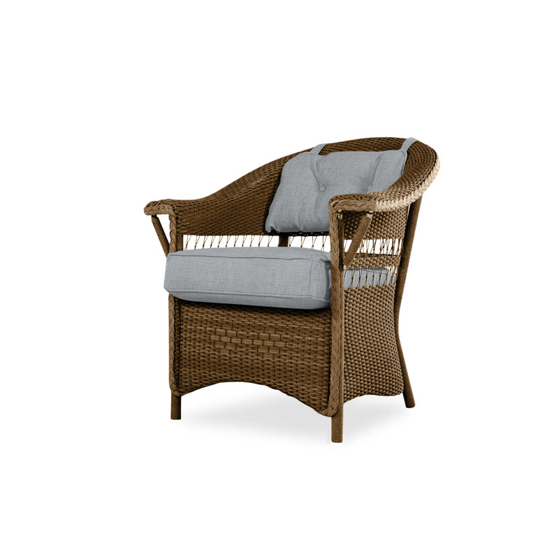 Nantucket Outdoor Dining Armchair, Sandberg Pewter, Bark