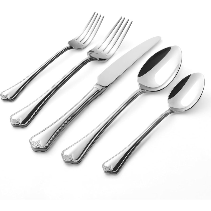 40-Piece 18/10 Stainless Steel Flatware Set