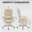 Fauteuil de bureau, grand et grand fauteuil de direction avec repose-pieds