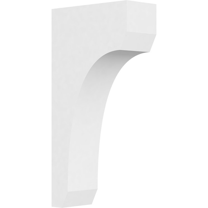 Corbeau standard en PVC de qualité architecturale standard, H 16 po x l 3 po x P 8 po