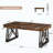 Rustic Industrial Executive Desk with X-Shaped Legs