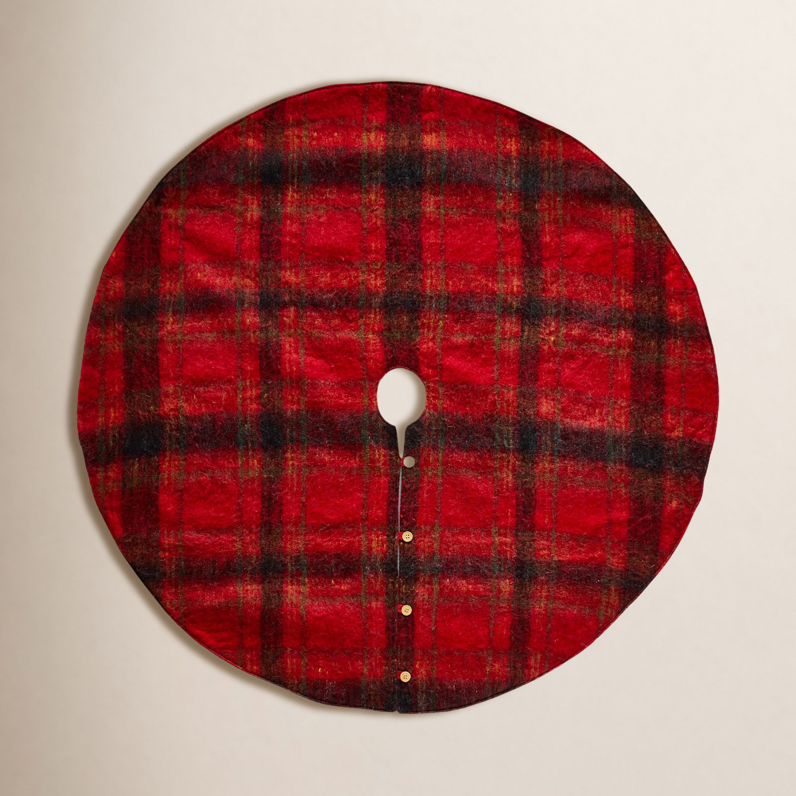 Wool Plaid Tree Skirt