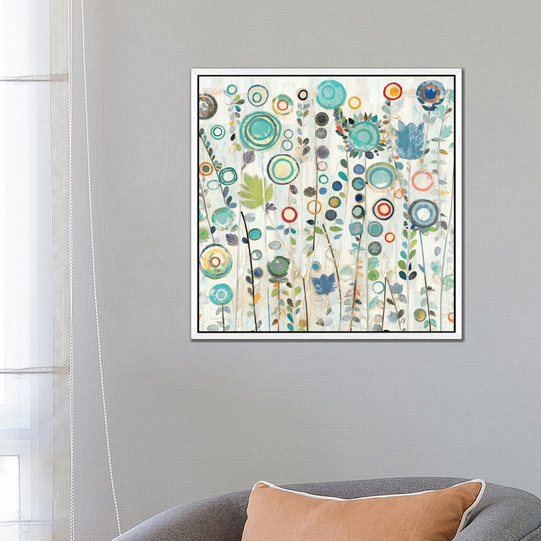 Ocean Garden I Square von Candra Boggs - Galerie-verpackte Leinwand Giclée auf Leinwand