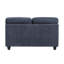 Causeuse en chenille durable avec coussins et coussins réversibles