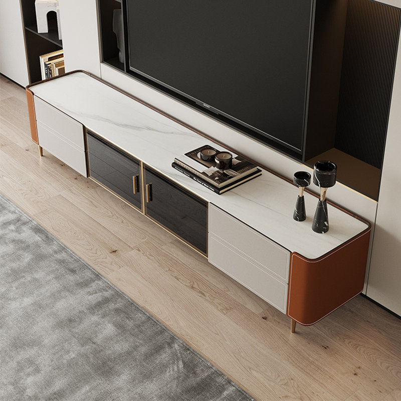 Meuble télé léger et luxueux, 95.67"