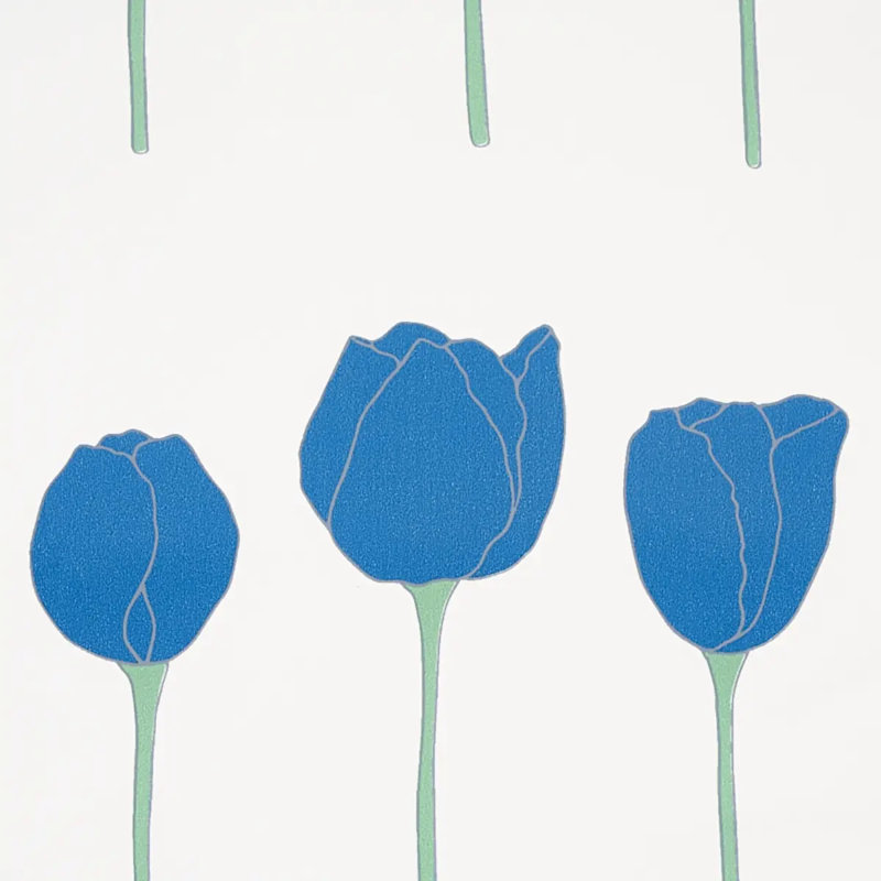 Papier peint Schumacher x Cristina Buckley Edie, Bleu
