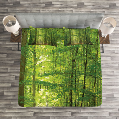 No Pattern Bedspread with Pillow Shams Included