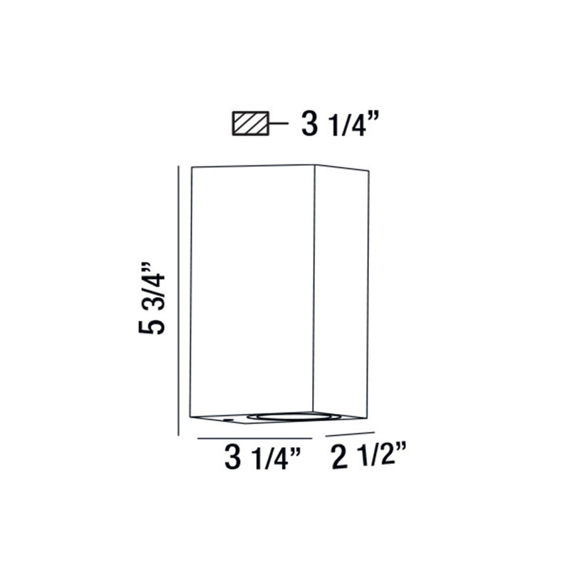 Dale Outdoor LED Wall Light, 2-Light, Black