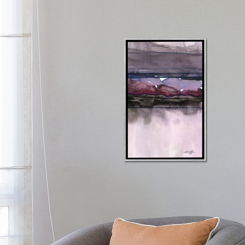 « ethereal travels iii » par kathy morton, reproduction d’art, H 26 po x l 18 po x 1,5 po, Toile avec cadre argenté