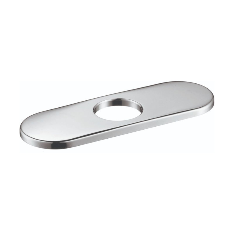 6" Escutcheon for Traditional Single-Hole Faucets, Rubbed Bronze