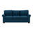 Apputhurai 80 in. Blue Queen Sleeper Sofa with USBs/Outlets