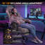 Metro Lane Adjustable Reclining Ergonomic Swiveling PC & Racing Game Chair with Footrest-2064168983