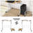 Mobile Computer Desk Workstation, Rolling Laptop Standing Table with Monitor Shelf and Host Rack-82396207