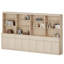 Buffet en bois de 126 po de largeur avec portes, tiroirs et tablettes réglables, armoire de rangement de 72 po de hauteur pour la cuisine-1131146798-1288493527