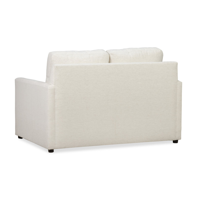 Savannah 58'' Upholstered Loveseat, Nomad Snow Crypton® Chenille