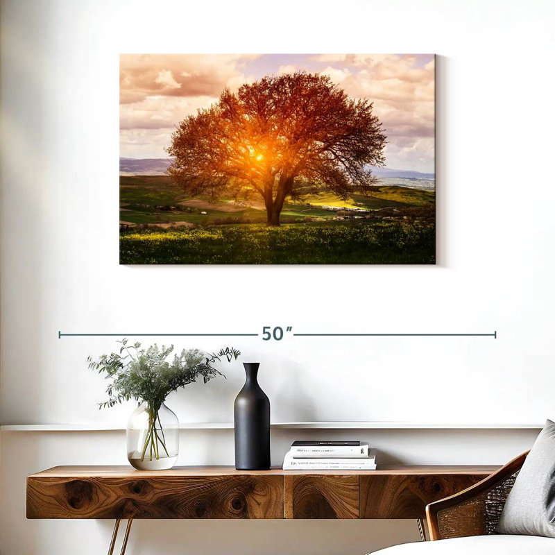 Harnek Sunlit Tuscan Tree, 24" H x 36" W