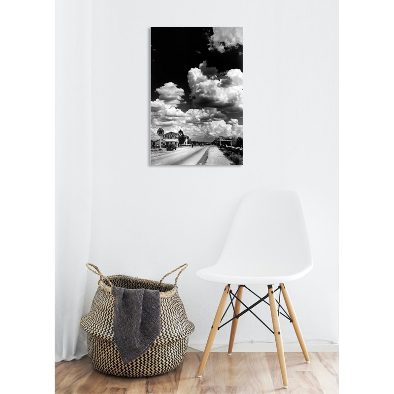 «Route 66 Texaco Gas Station and Clouds» par Gustav Klimt, reproduction de photo sur papier sans cadre